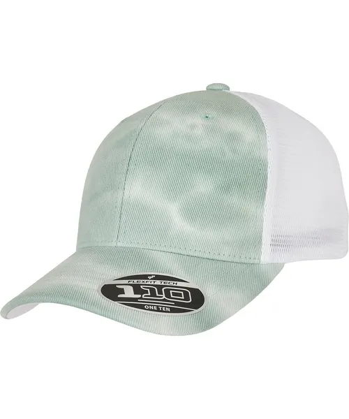 Flexfit by Yupoong 110 Flexfit Batik mesh cap in green, style 110BM
