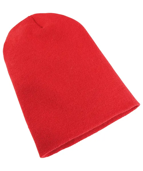 Flexfit by Yupoong Heavyweight long beanie in red, style 1501KC