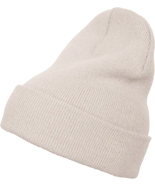 Flexfit by Yupoong Heavyweight long beanie in beige & natural, style 1501KC