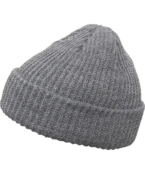 Flexfit by Yupoong Rib beanie in grey, style 1502RB