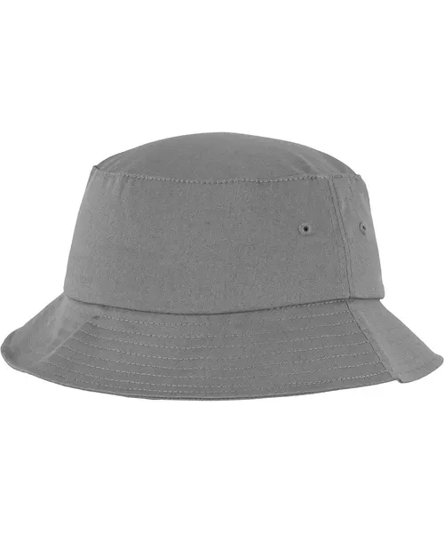 Flexfit by Yupoong Flexfit cotton twill bucket hat in grey, style 5003