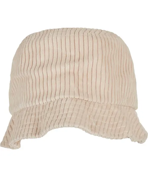 Flexfit by Yupoong Big corduroy bucket hat in cream, style 5003BC