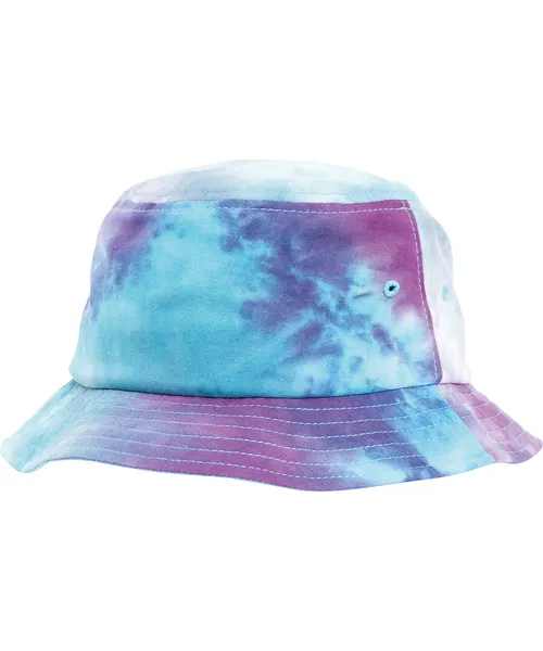 Flexfit by Yupoong Festival print bucket hat in purple, style 5003TD