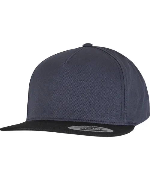 Flexfit by Yupoong Classic 5-panel snapback in navy, style 6007