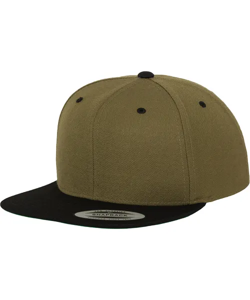 Flexfit by Yupoong The classic snapback 2-tone in khaki & olive, style 6089MT