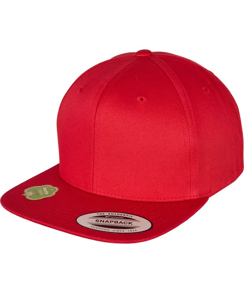Flexfit by Yupoong Organic cotton snapback in red, style 6089OC