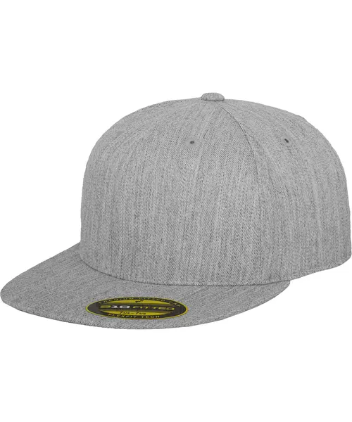 Flexfit by Yupoong Premium 210 fitted cap in grey, style 6210