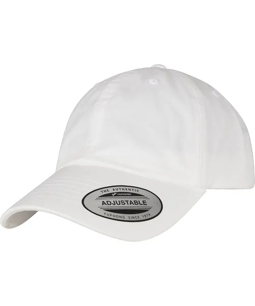 Flexfit by Yupoong Eco-wash dad cap in white, style 6245EC