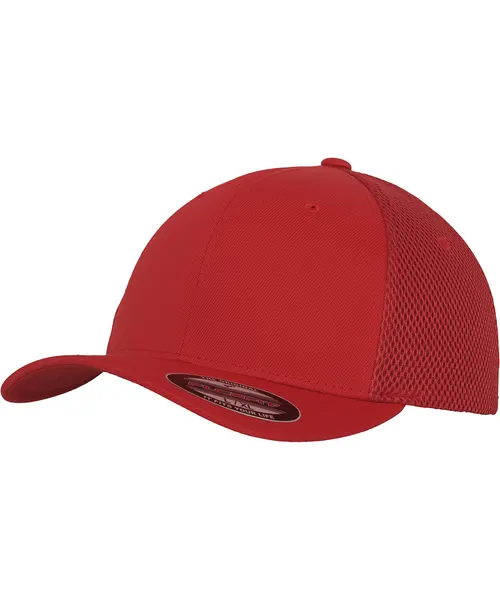 Flexfit by Yupoong Flexfit tactel mesh in red, style 6533
