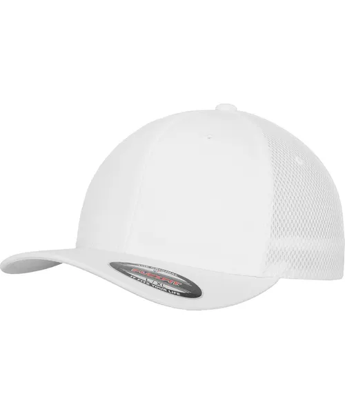 Flexfit by Yupoong Flexfit tactel mesh in white, style 6533