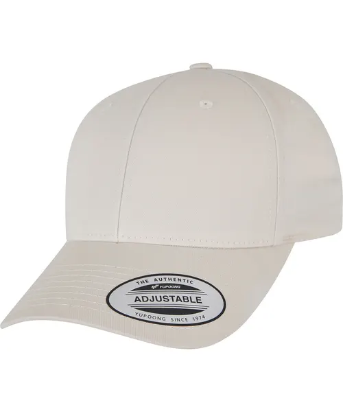 Flexfit by Yupoong Curved classic snapback in beige & natural, style 7706