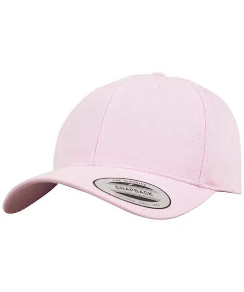Flexfit by Yupoong Curved classic snapback in pink, style 7706