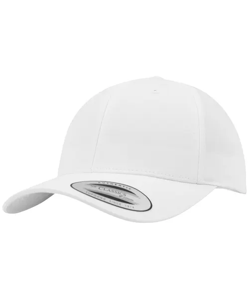 Flexfit by Yupoong Curved classic snapback in white, style 7706