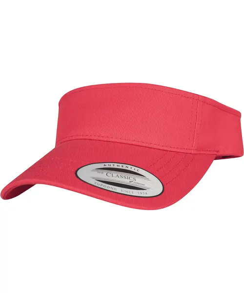 Flexfit by Yupoong Curved visor cap in red, style 8888