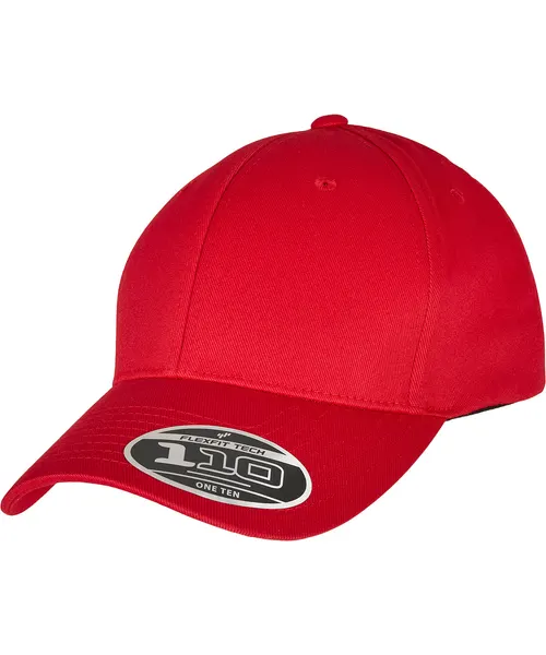 Flexfit by Yupoong Flexfit 110 curved visor snapback in red, style YP177