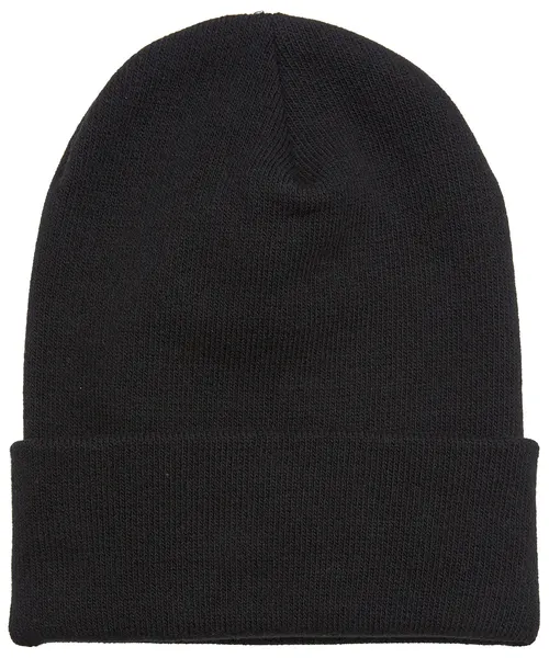 Flexfit by Yupoong Heavyweight organic long beanie in black, style YP249