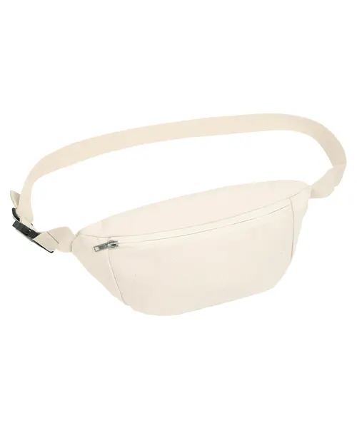 Stanley/Stella Hip bag with canvas fabric in beige & natural, style STAU891