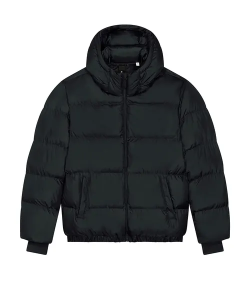 Stanley/Stella Unisex Puffer oversized jacket in black, style STJU840