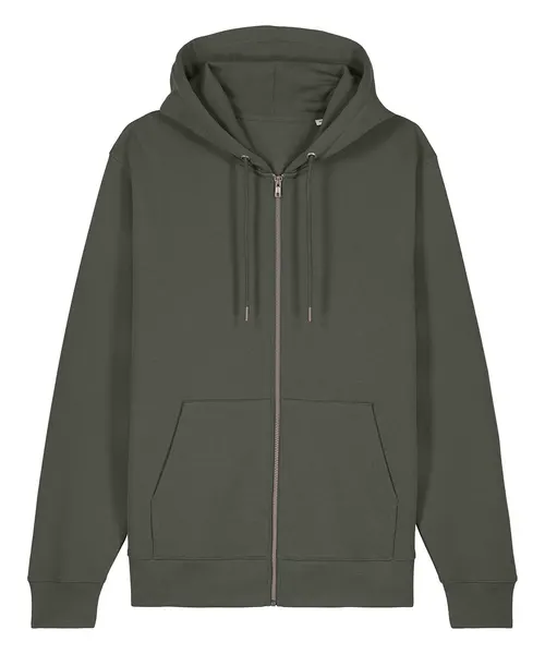 Stanley/Stella Unisex Cultivator 2.0 iconic zip-thru hoodie sweatshirt in khaki & olive, style STSU179