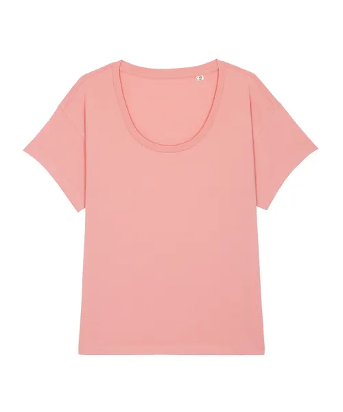 Stanley/Stella Women's Stella Chiller scoop neck relaxed fit t-shirt in pink, style STTW036