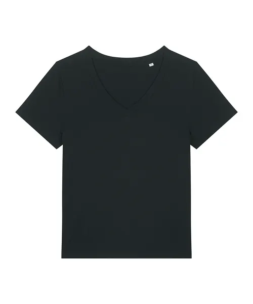 Stanley/Stella Women’s Stella Isla v-neck t-shirt in black, style STTW176