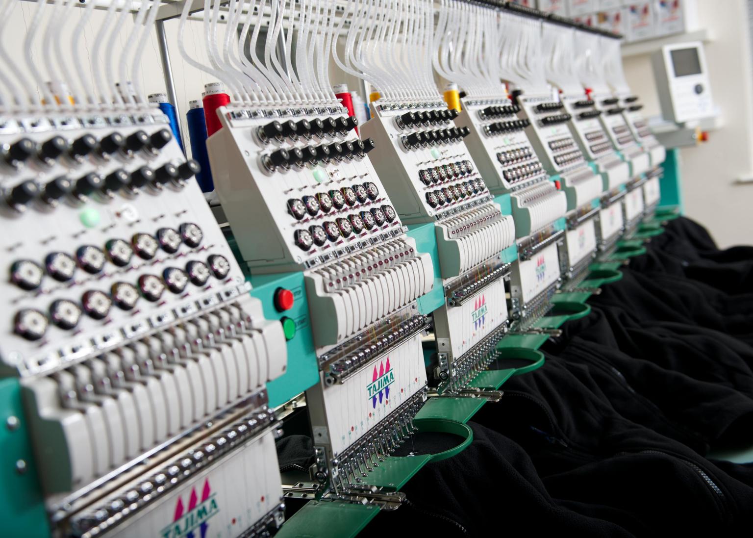 Multi-head Tajima embroidery machine