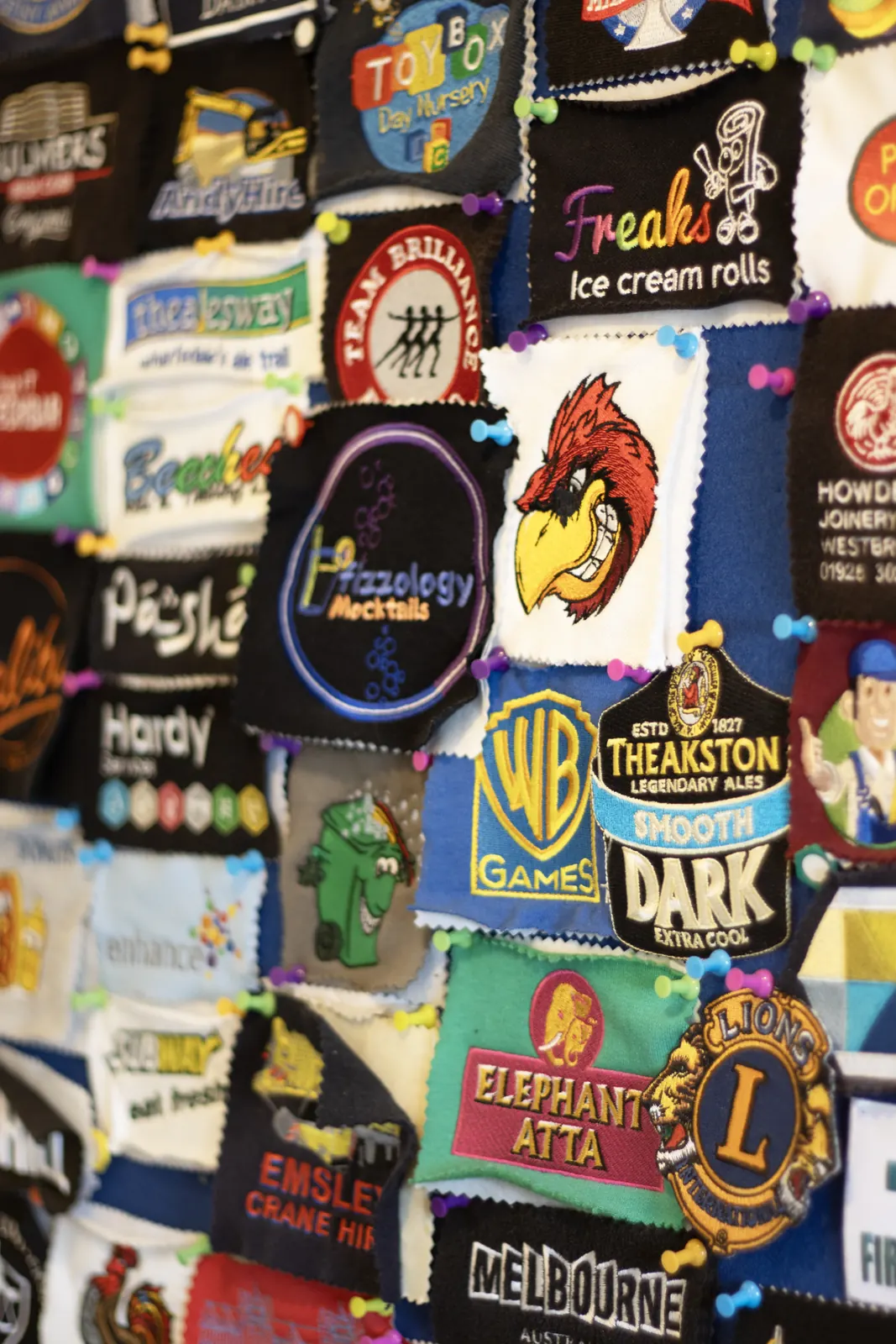 Branded embroidery patches and badges made by BR Apparel