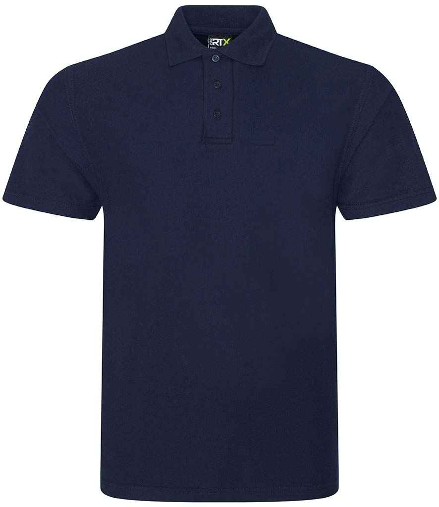 Navy pique polo shirt