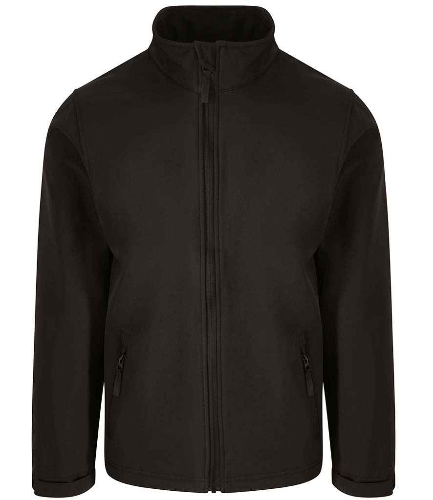 Black softshell workwear jacket