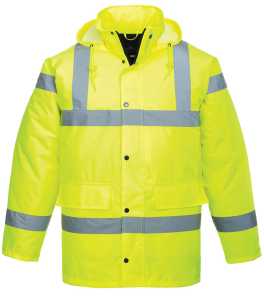 Portwest hi-vis traffic jacket in yellow