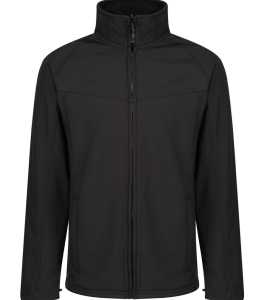 Regatta Uproar softshell jacket in black and blue