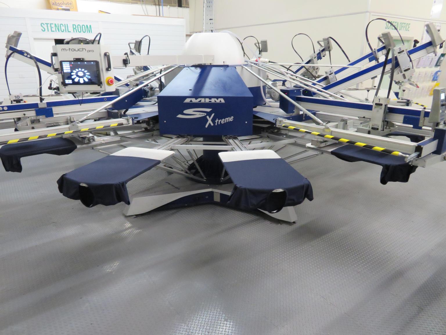 MHM screen printing press